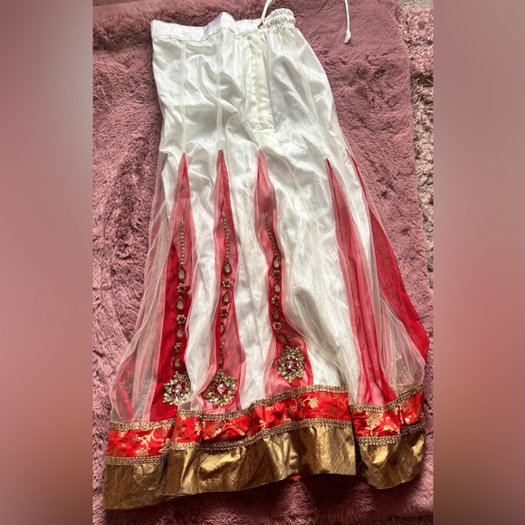 Other - Red Embellished Maxi Skirt for Prom